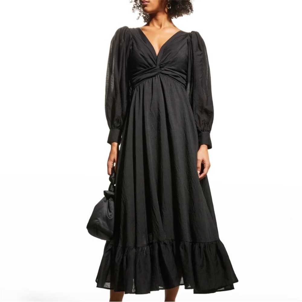 Sabina Musayev Daphna Black Midi Dress XS - Picture 9 of 11